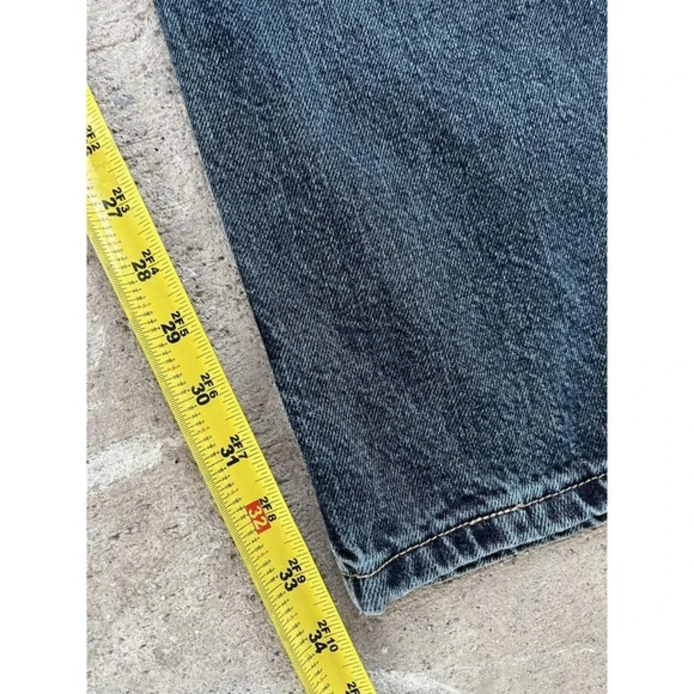 Lee Dungarees Jeans Mens 38x30 Blue Straight Fit Denim Classic Five Pocket South